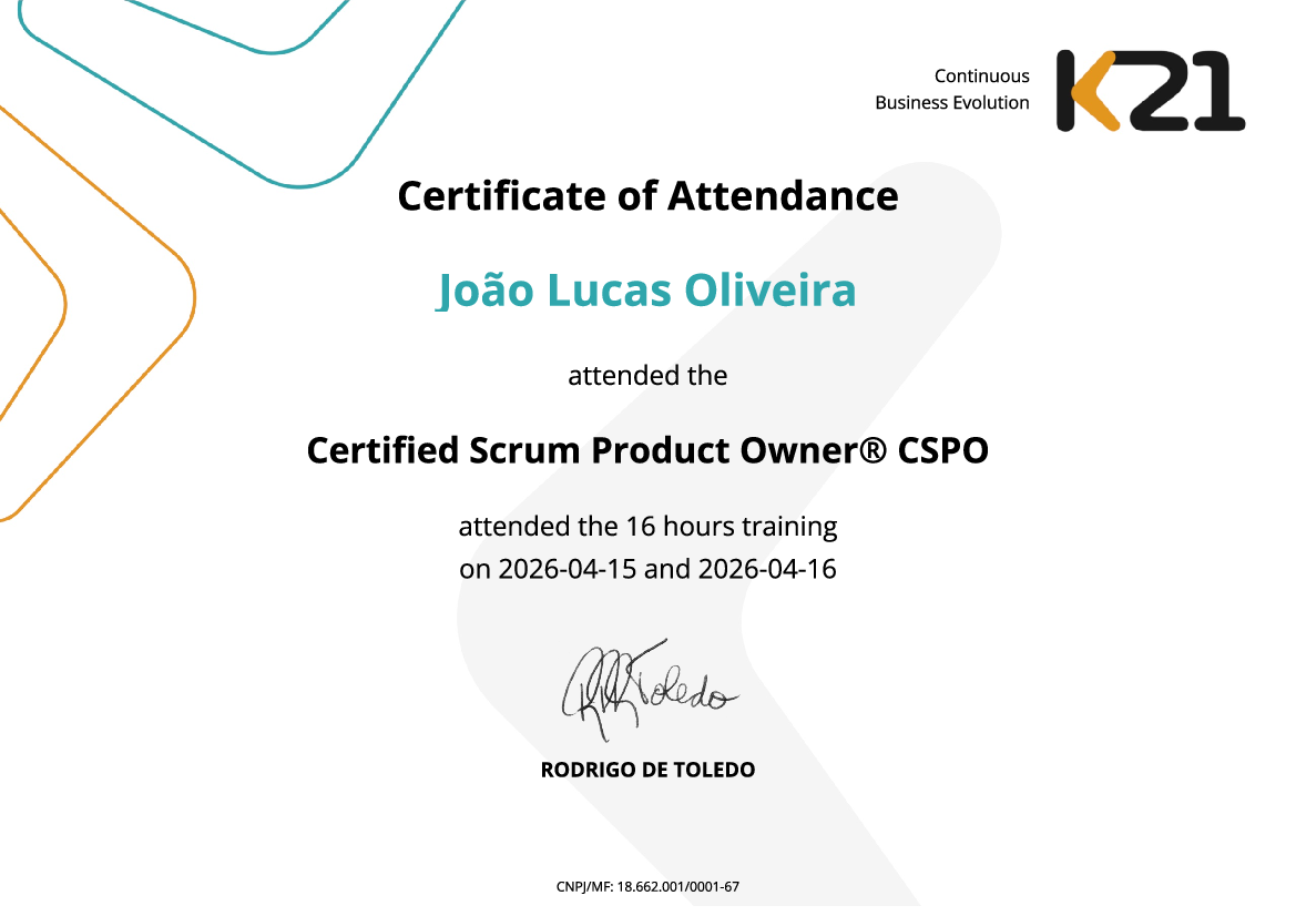 Certificado K21